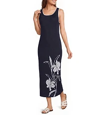 Sam Edelman Sleeveless Knit Floral Maxi Dress