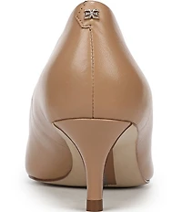 Sam Edelman Summer Leather Pointed Toe Kitten Heel Pumps