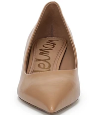 Sam Edelman Summer Leather Pointed Toe Kitten Heel Pumps