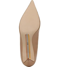 Sam Edelman Summer Leather Pointed Toe Kitten Heel Pumps