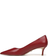Sam Edelman Summer Leather Pointed Toe Kitten Heel Pumps
