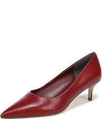Sam Edelman Summer Leather Pointed Toe Kitten Heel Pumps