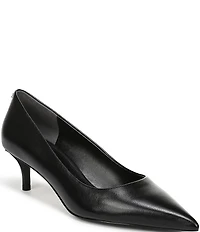 Sam Edelman Summer Leather Pointed Toe Kitten Heel Pumps