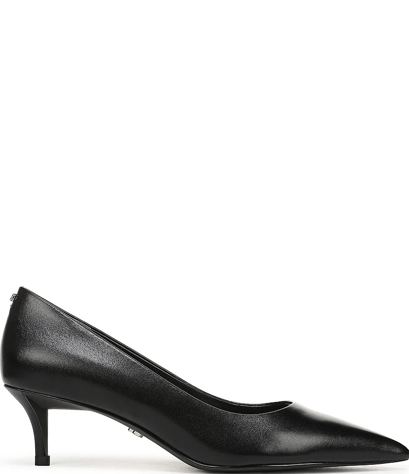 Sam Edelman Summer Leather Pointed Toe Kitten Heel Pumps