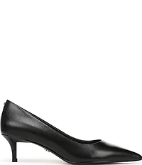 Sam Edelman Summer Leather Pointed Toe Kitten Heel Pumps