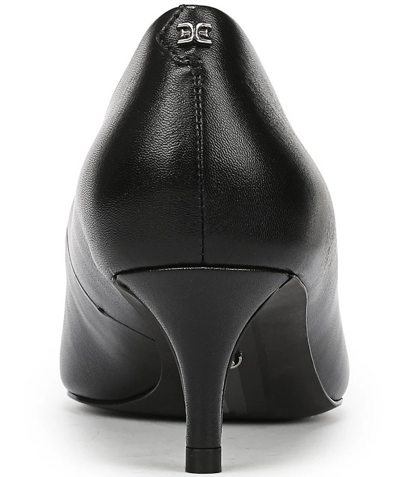 Sam Edelman Summer Leather Pointed Toe Kitten Heel Pumps