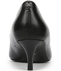 Sam Edelman Summer Leather Pointed Toe Kitten Heel Pumps