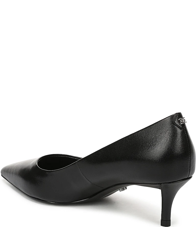 Sam Edelman Summer Leather Pointed Toe Kitten Heel Pumps