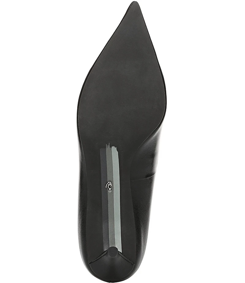 Sam Edelman Summer Leather Pointed Toe Kitten Heel Pumps