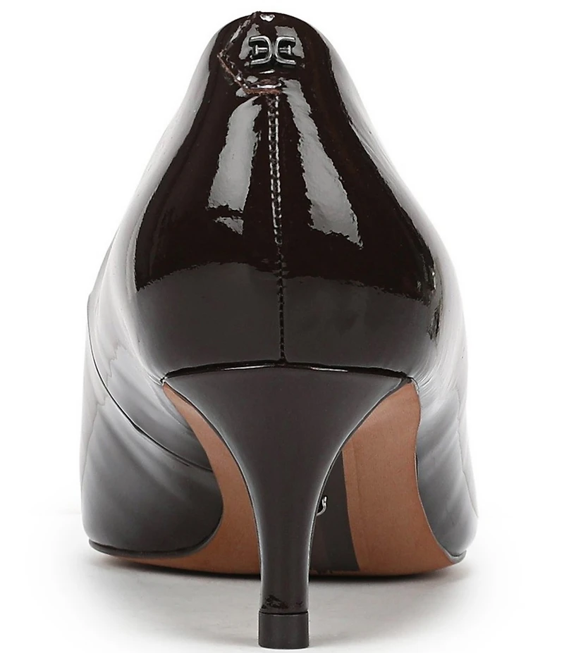 Sam Edelman Summer Patent Leather Pointed Toe Kitten Heel Pumps