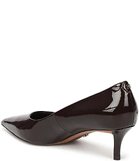Sam Edelman Summer Patent Leather Pointed Toe Kitten Heel Pumps
