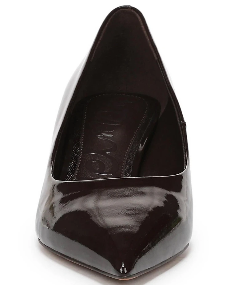 Sam Edelman Summer Patent Leather Pointed Toe Kitten Heel Pumps