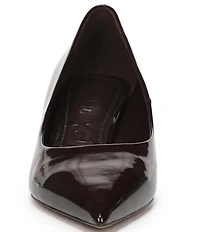 Sam Edelman Summer Patent Leather Pointed Toe Kitten Heel Pumps
