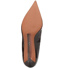 Sam Edelman Summer Patent Leather Pointed Toe Kitten Heel Pumps