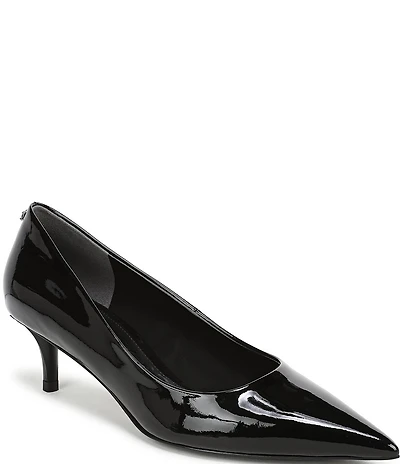 Sam Edelman Summer Patent Leather Pointed Toe Kitten Heel Pumps
