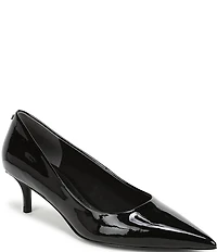 Sam Edelman Summer Patent Leather Pointed Toe Kitten Heel Pumps