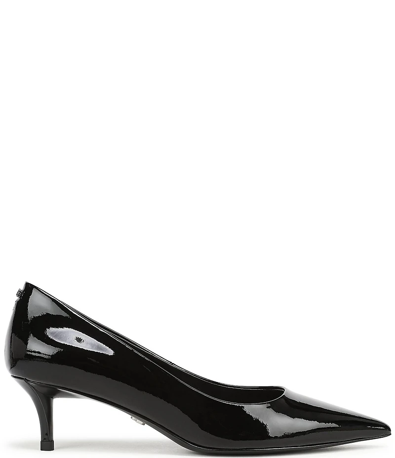 Sam Edelman Summer Patent Leather Pointed Toe Kitten Heel Pumps
