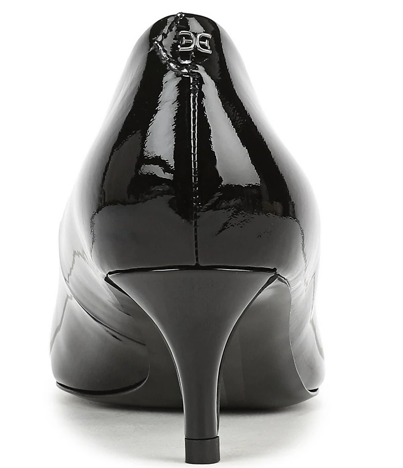 Sam Edelman Summer Patent Leather Pointed Toe Kitten Heel Pumps