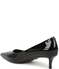 Sam Edelman Summer Patent Leather Pointed Toe Kitten Heel Pumps