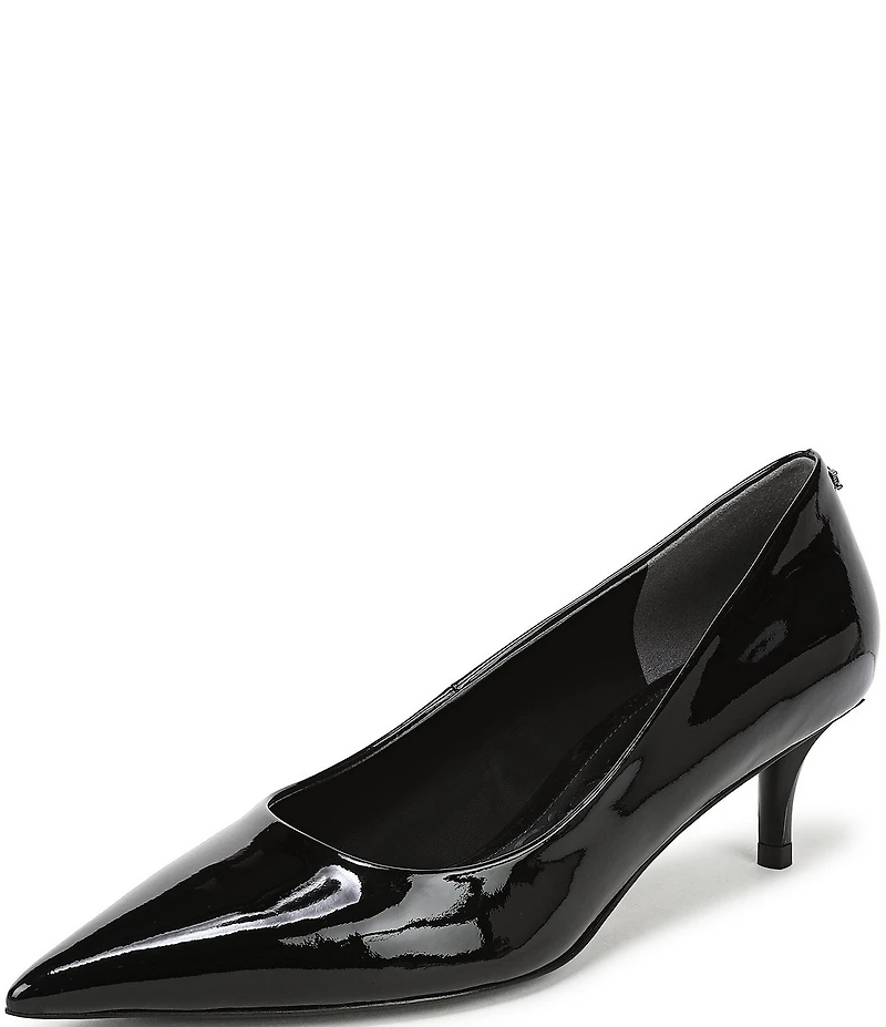 Sam Edelman Summer Patent Leather Pointed Toe Kitten Heel Pumps