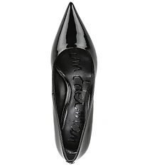 Sam Edelman Summer Patent Leather Pointed Toe Kitten Heel Pumps