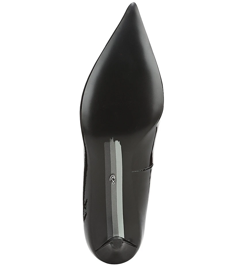 Sam Edelman Summer Patent Leather Pointed Toe Kitten Heel Pumps