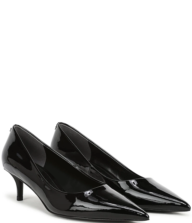 Sam Edelman Summer Patent Leather Pointed Toe Kitten Heel Pumps