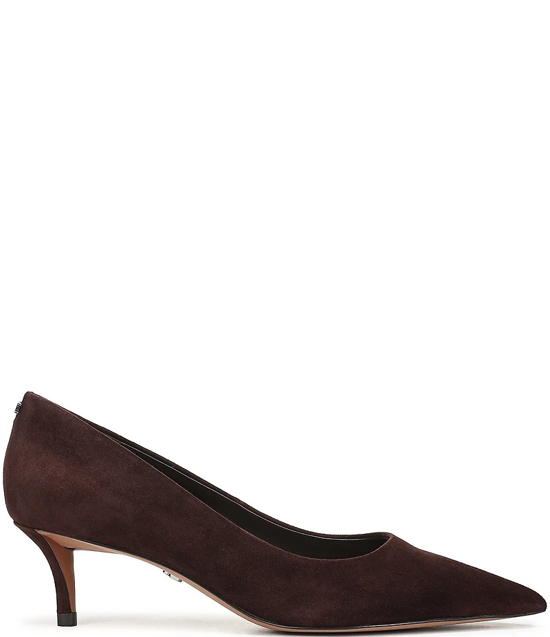 Sam Edelman Summer Suede Pointed Toe Kitten Heel Pumps