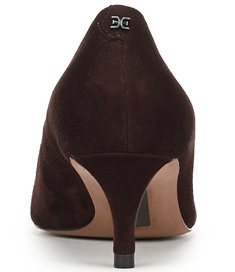 Sam Edelman Summer Suede Pointed Toe Kitten Heel Pumps