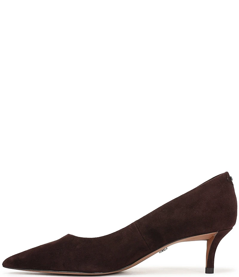 Sam Edelman Summer Suede Pointed Toe Kitten Heel Pumps