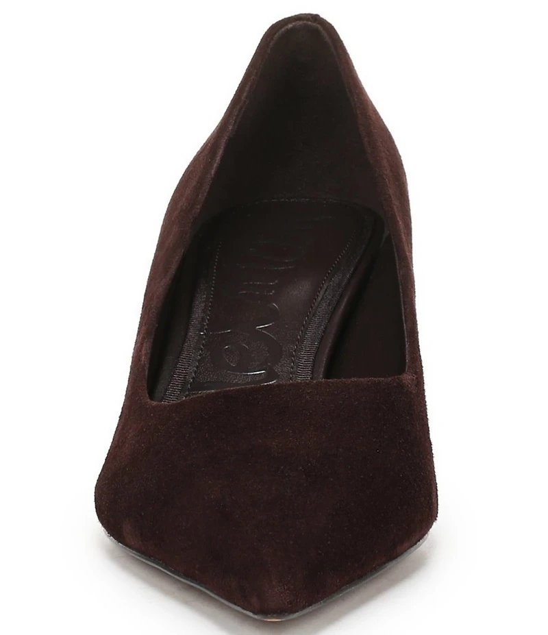 Sam Edelman Summer Suede Pointed Toe Kitten Heel Pumps