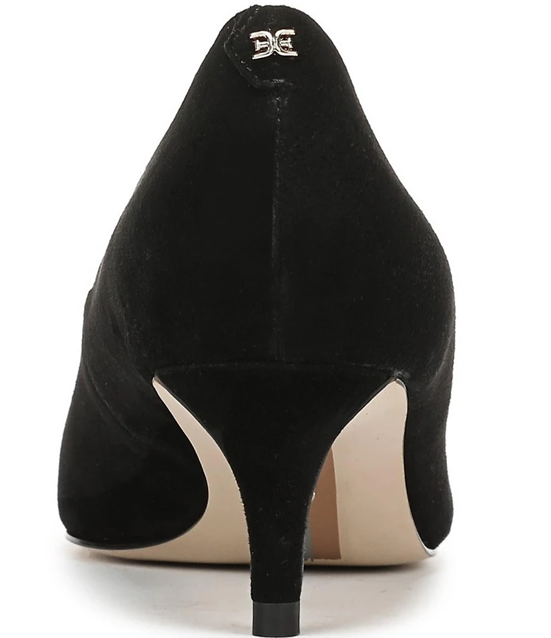 Sam Edelman Summer Suede Pointed Toe Kitten Heel Pumps