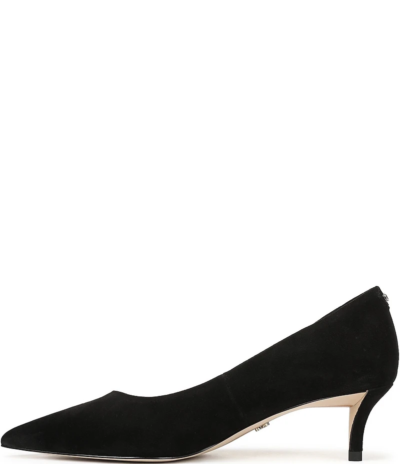 Sam Edelman Summer Suede Pointed Toe Kitten Heel Pumps