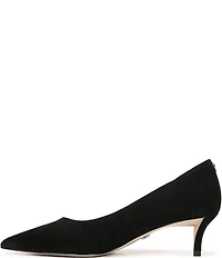 Sam Edelman Summer Suede Pointed Toe Kitten Heel Pumps