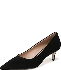 Sam Edelman Summer Suede Pointed Toe Kitten Heel Pumps