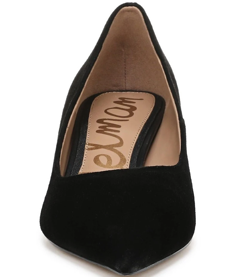 Sam Edelman Summer Suede Pointed Toe Kitten Heel Pumps