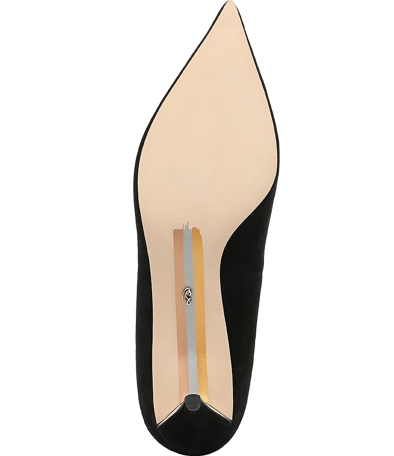 Sam Edelman Summer Suede Pointed Toe Kitten Heel Pumps