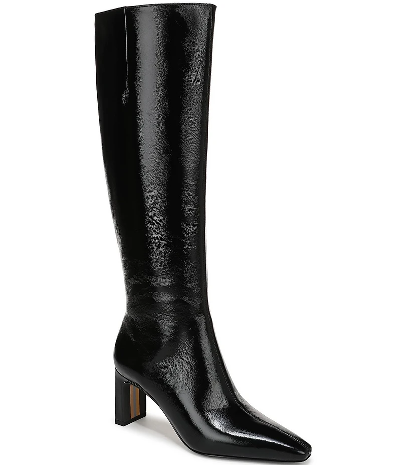 Sam Edelman Sylvia Glossy Leather Tall Dress Boots