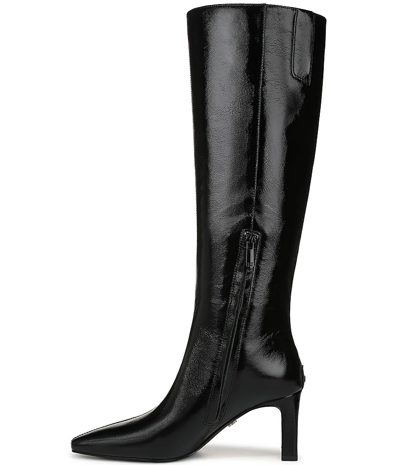 Sam Edelman Sylvia Glossy Leather Tall Dress Boots