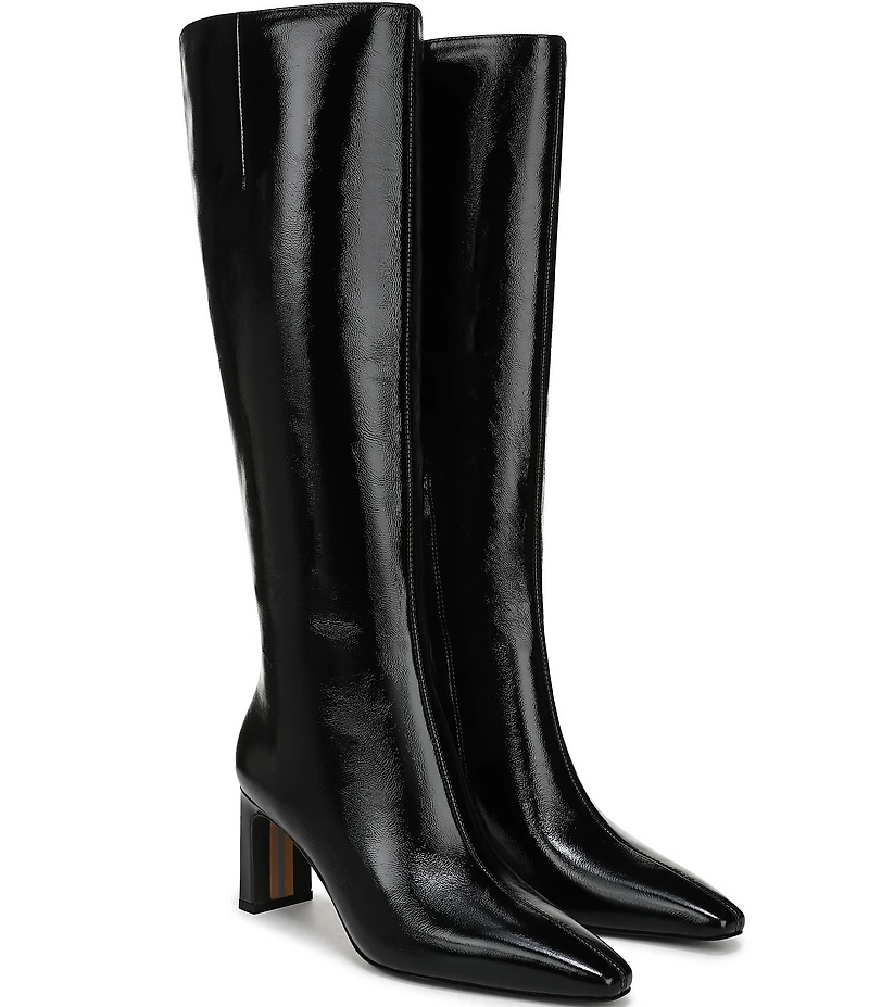 Sam Edelman Sylvia Glossy Leather Tall Dress Boots
