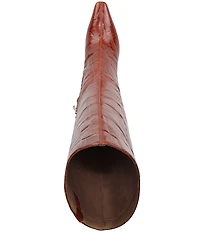 Sam Edelman Sylvia Croco Embossed Leather Tall Dress Boots