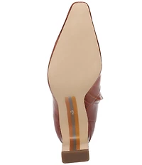 Sam Edelman Sylvia Croco Embossed Leather Tall Dress Boots