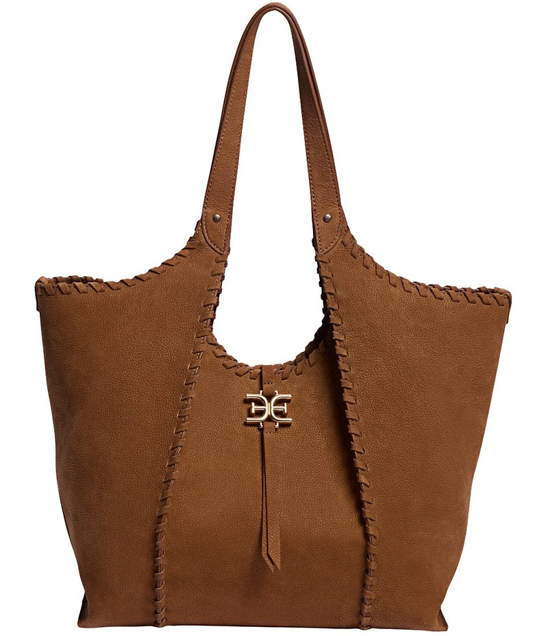 Sam Edelman Sylvia Medium Whipstitch Expandable Hobo Tote Bag