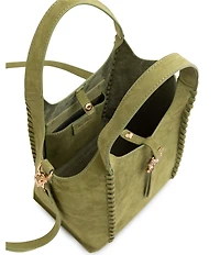 Sam Edelman Sylvia Mini Leather Whipstitch Satchel Bag