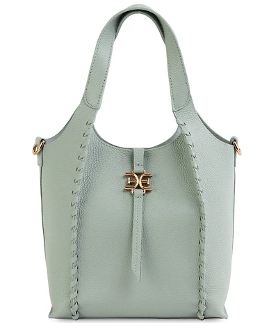 Sam Edelman Sylvia Mini Leather Whipstitch Bucket Bag