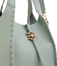 Sam Edelman Sylvia Mini Leather Whipstitch Bucket Bag
