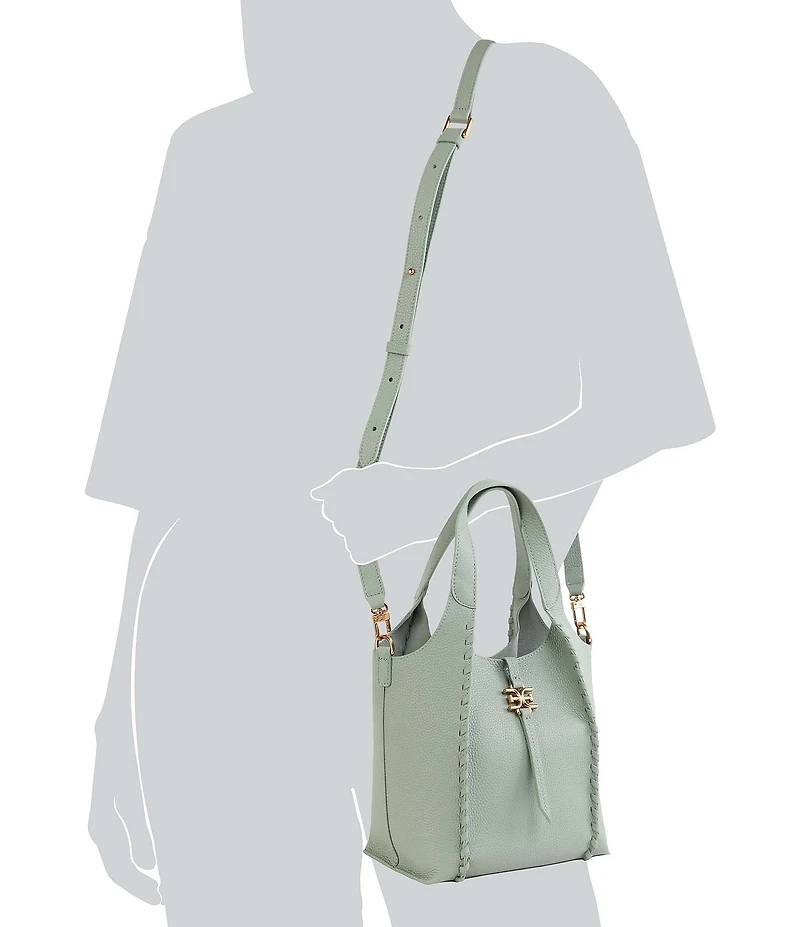 Sam Edelman Sylvia Mini Leather Whipstitch Bucket Bag
