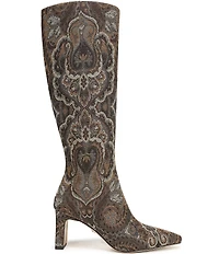 Sam Edelman Sylvia Paisley Print Fabric Tall Dress Boots