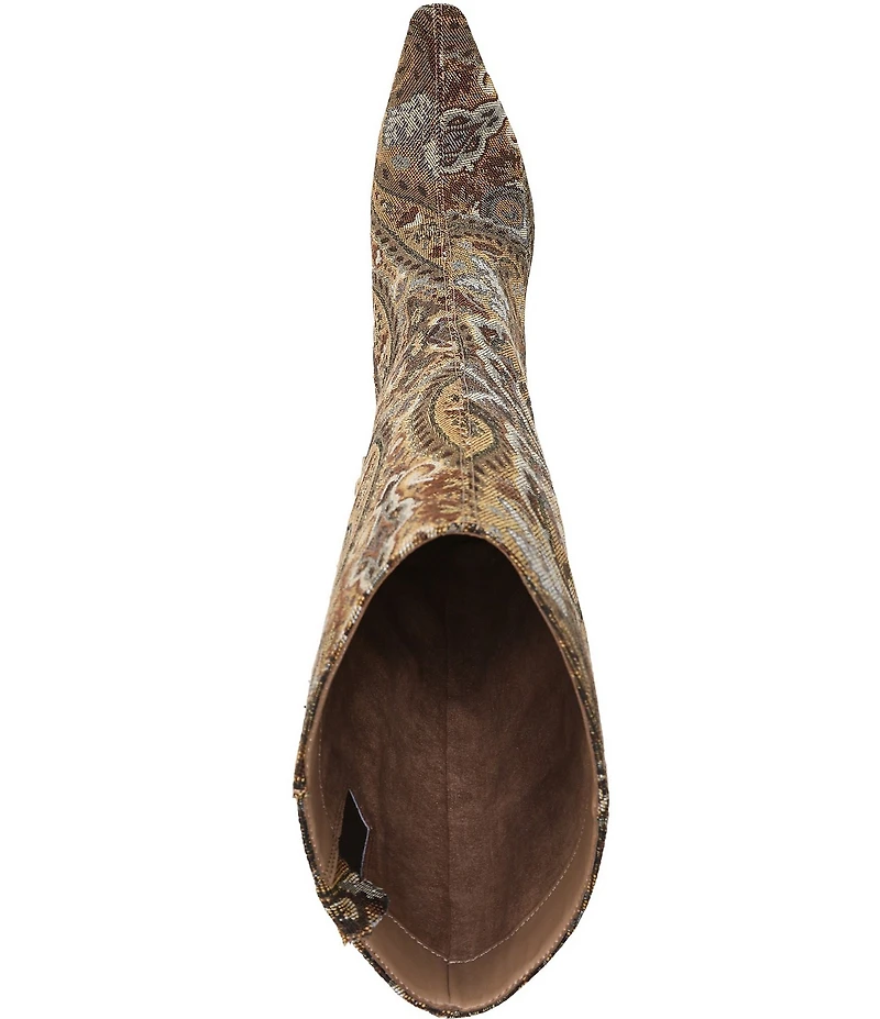Sam Edelman Sylvia Paisley Print Fabric Tall Dress Boots