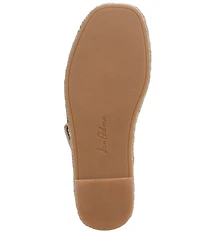 Sam Edelman Tabbey Suede Buckle Detail Espadrille Platform Slide Sandals